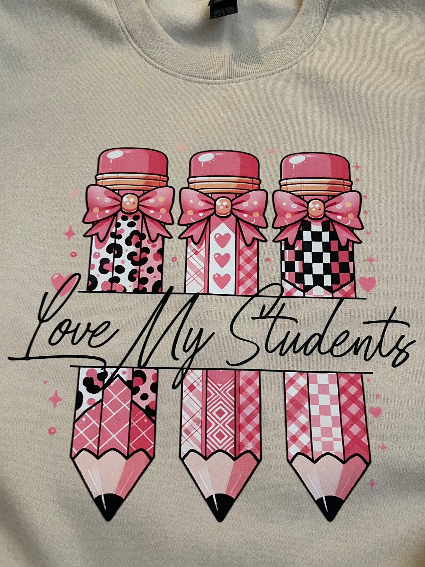 Valentine Teacher crew neck sweatshirt