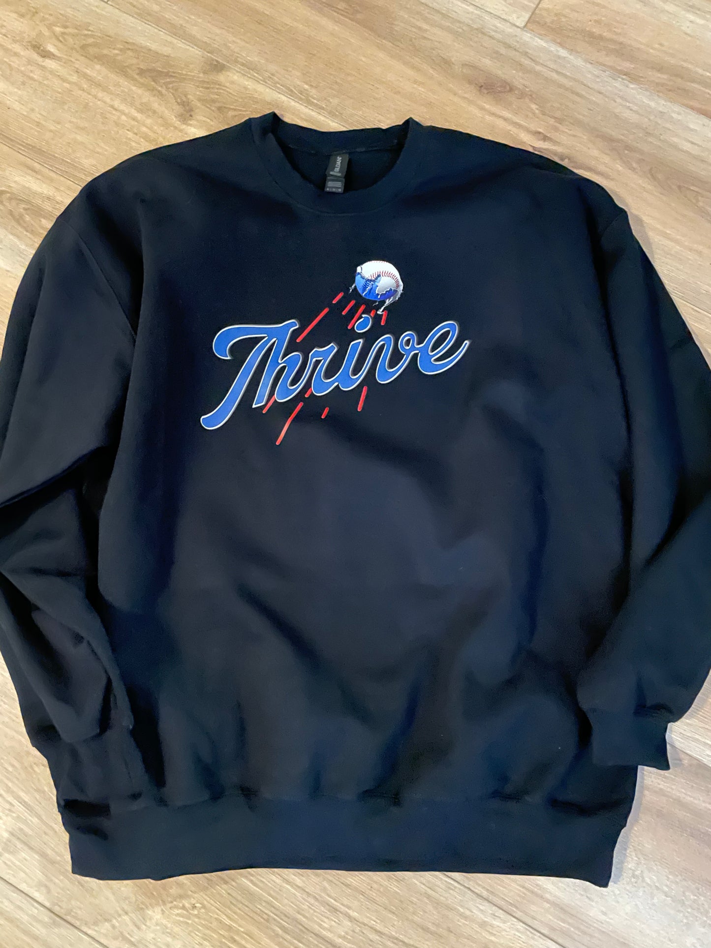 Crew Neck healthcare sweatshirt Thrive Dodger Themed