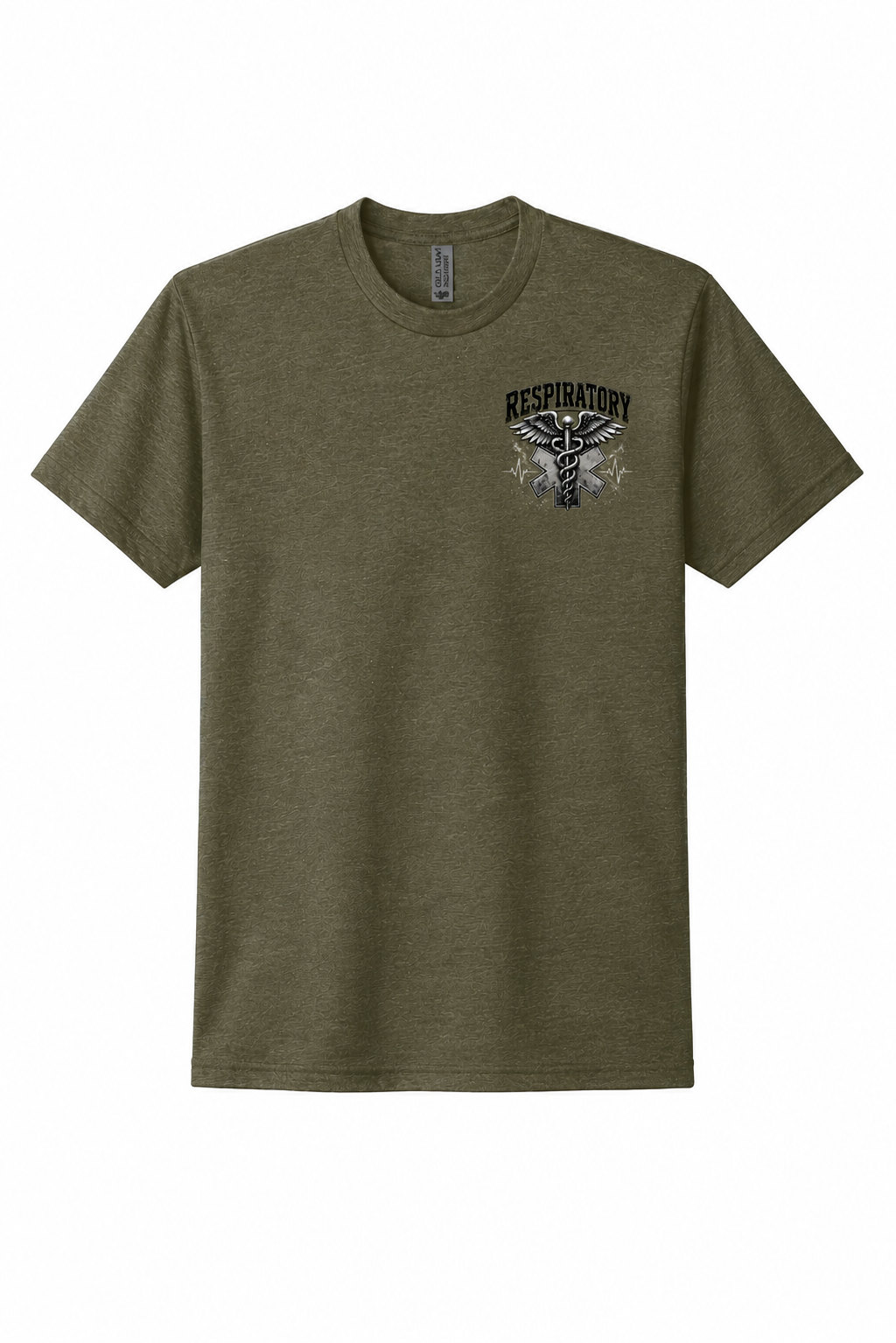 Olive Military Green Short sleeve Respiratory Shirt