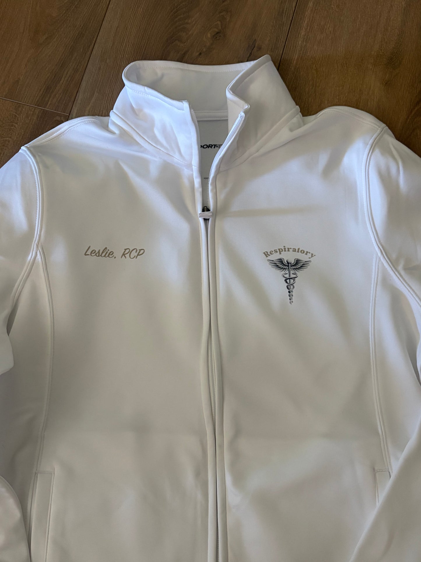 Women’s White Respiratory Jacket