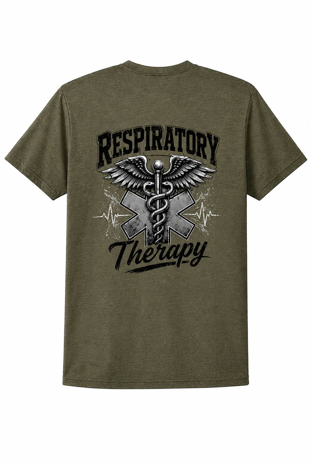 Olive Military Green Short sleeve Respiratory Shirt