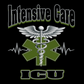 Short sleeve, Black crew neck ICU shirt