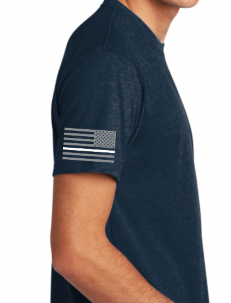 Short sleeve Navy Blue Crew Neck ICU shirt