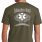 Short sleeve Military Green crew neck ICU shirt