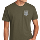 Short sleeve Military Green crew neck ICU shirt