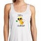 Womens Racerback ChickleBall Tank Black/Grey/White