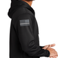 Black Blue Mens Respiratory Sport tek Zip Hoodie