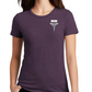 Womens Registered Nurse shirtsleeve crew Neck