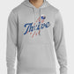 Thrive Hoodie Dodger themed Grey