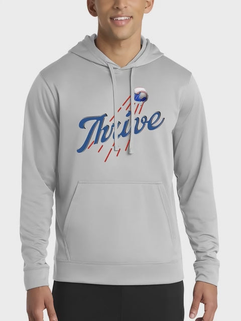 Thrive Hoodie Dodger themed Grey