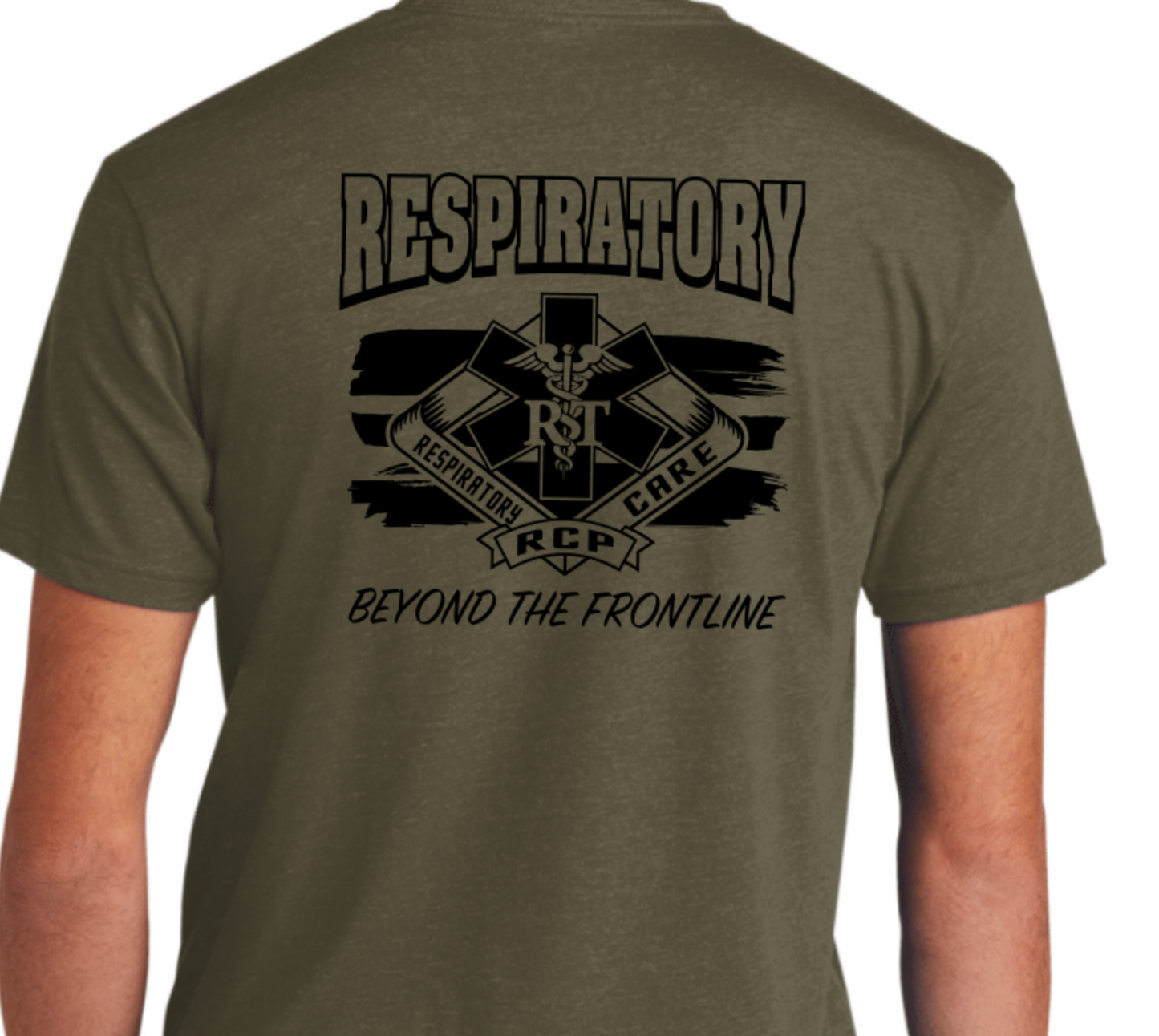 Olive Military Green Short sleeve Respiratory Shirt