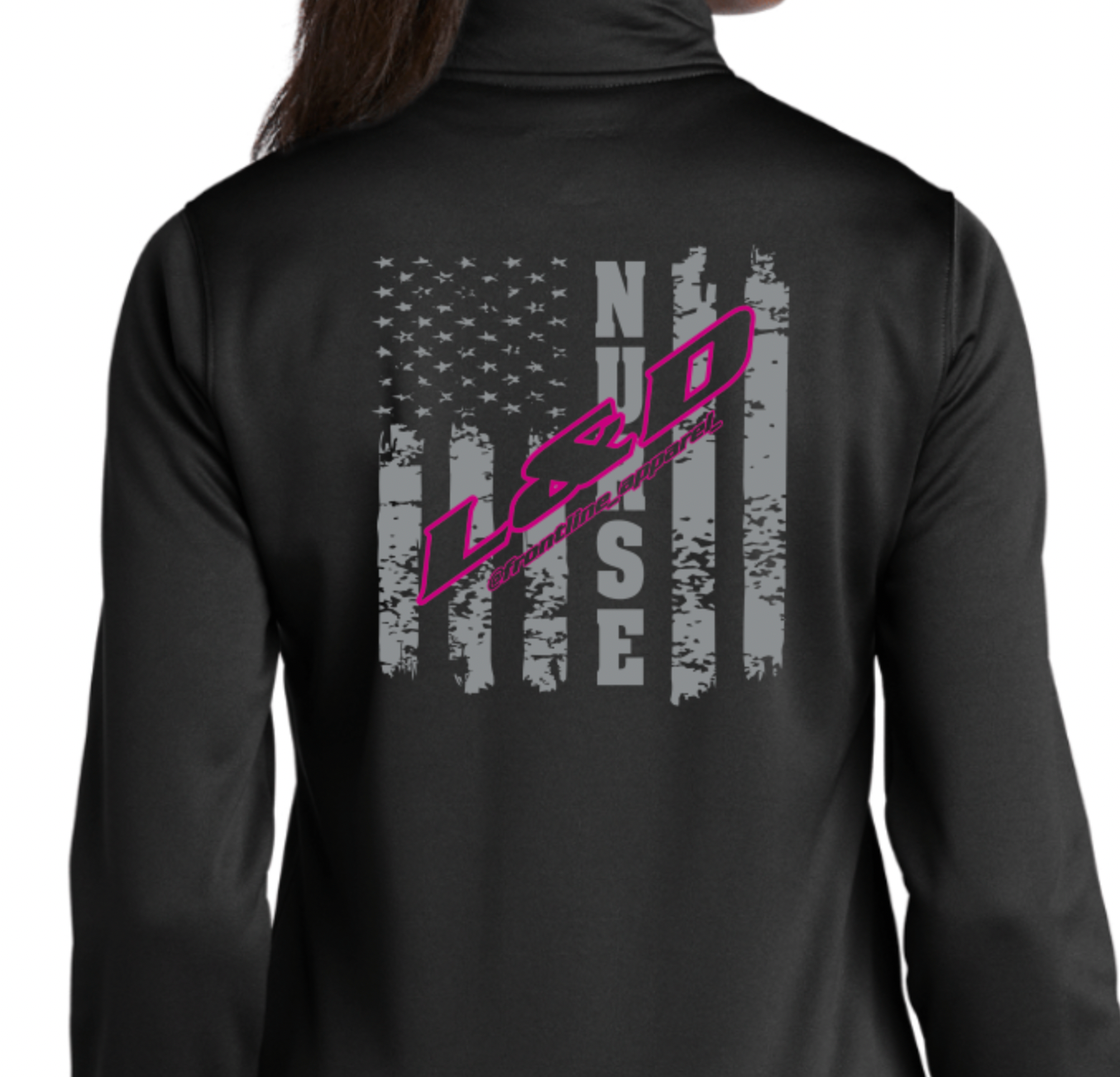 Womens L&D Flag Zip Jacket