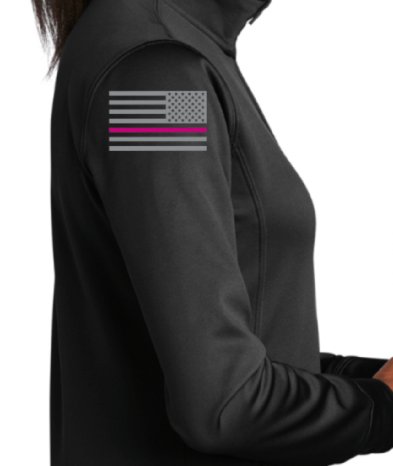 Womens L&D Flag Zip Jacket