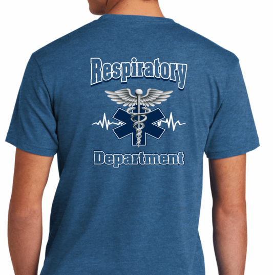 Heather Cool Blue Short sleeve Respiratory shirt