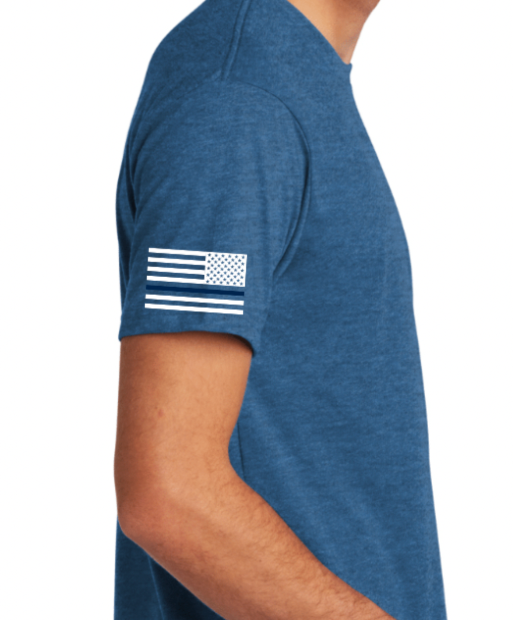 Heather Cool Blue Short sleeve Respiratory shirt