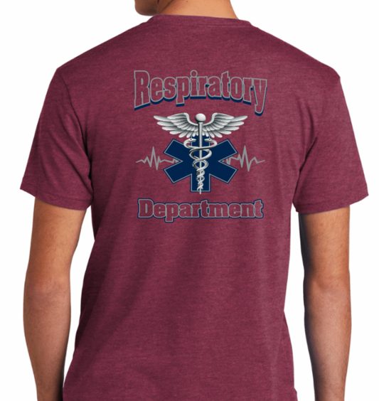 Heathered Maroon Short sleeve Respiratory shirt