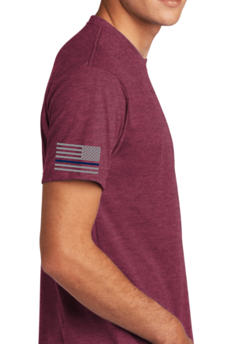 Heathered Maroon Short sleeve Respiratory shirt