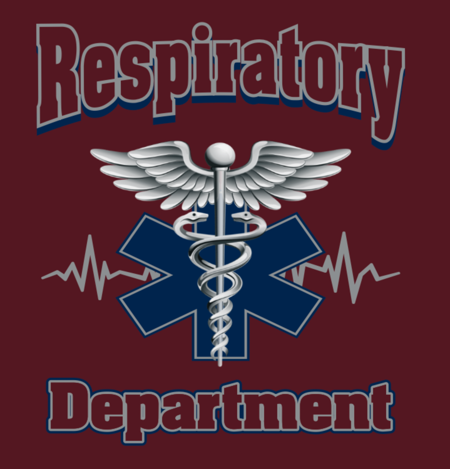 Heathered Maroon Short sleeve Respiratory shirt