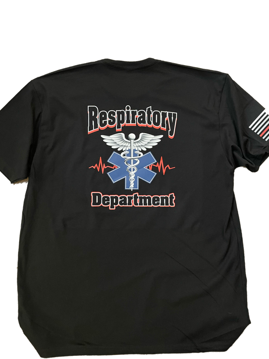 Black Short sleeve Respiratory Shirt